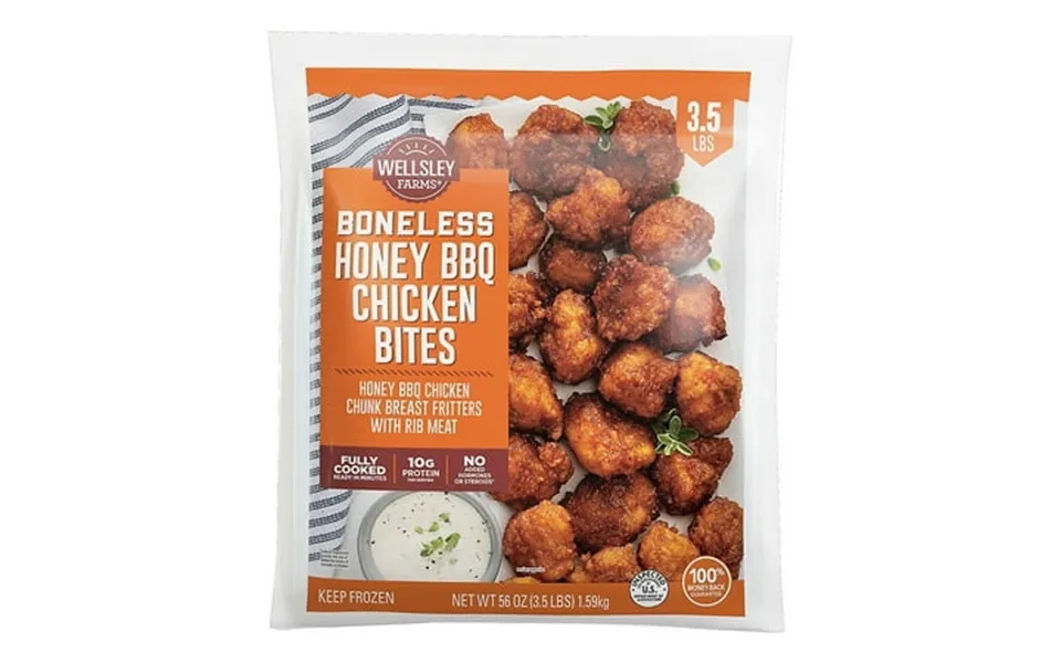 Wellsley Farms Boneless Honey Bbq Chicken Bites 3.5 Lbs. Pack Of 6