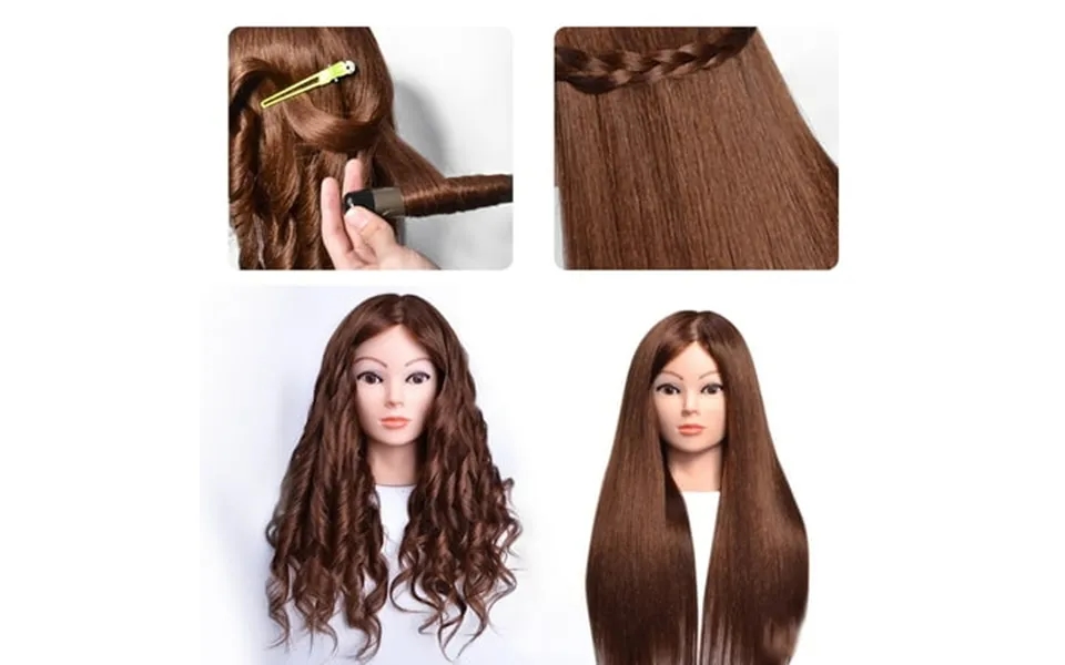 Weloille American Mannequin Real Hair Manikin For Styling With Makeup