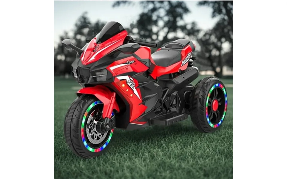 Werseon Kids Motorcycle Ride On Toys 12v Electric Ride On Motorcycle With Led Wheels And Music For Boy Girls Ages 2-5 Up