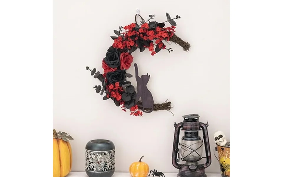 Werulen Scary Halloween Decorations Savings Clearance Halloween Rose Door Hanging Wreath Decoration Arrangement
