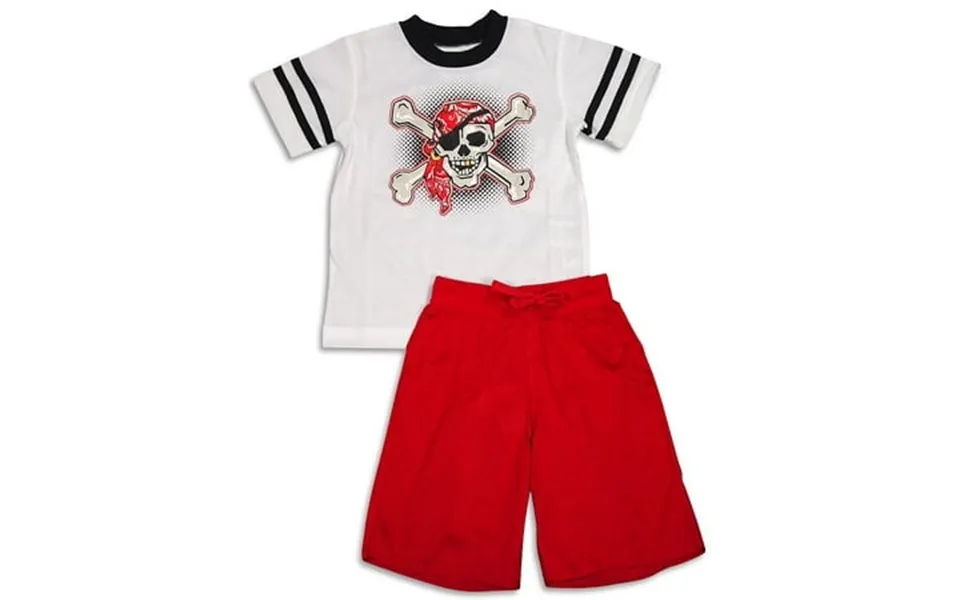 Wes And Willy Toddler Boys Short Sleeve Pajamas Male Lounge Sleep Sets White 2