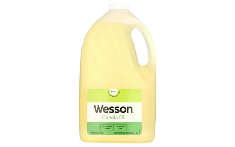 Wesson Pure & Cholesterol Free Canola Oil 128 Fl Oz