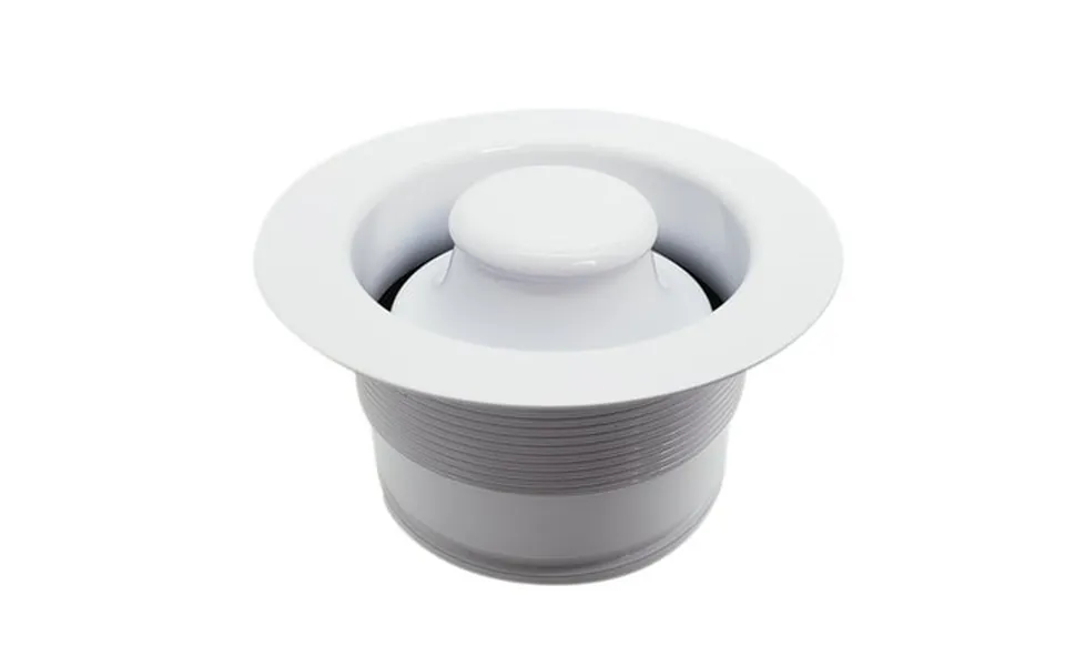 Westbrass D2105-50 3-1 2 Ez-mount Brass Kitchen Sink Waste Disposal Drain Flange And Stopper Powder Coat White