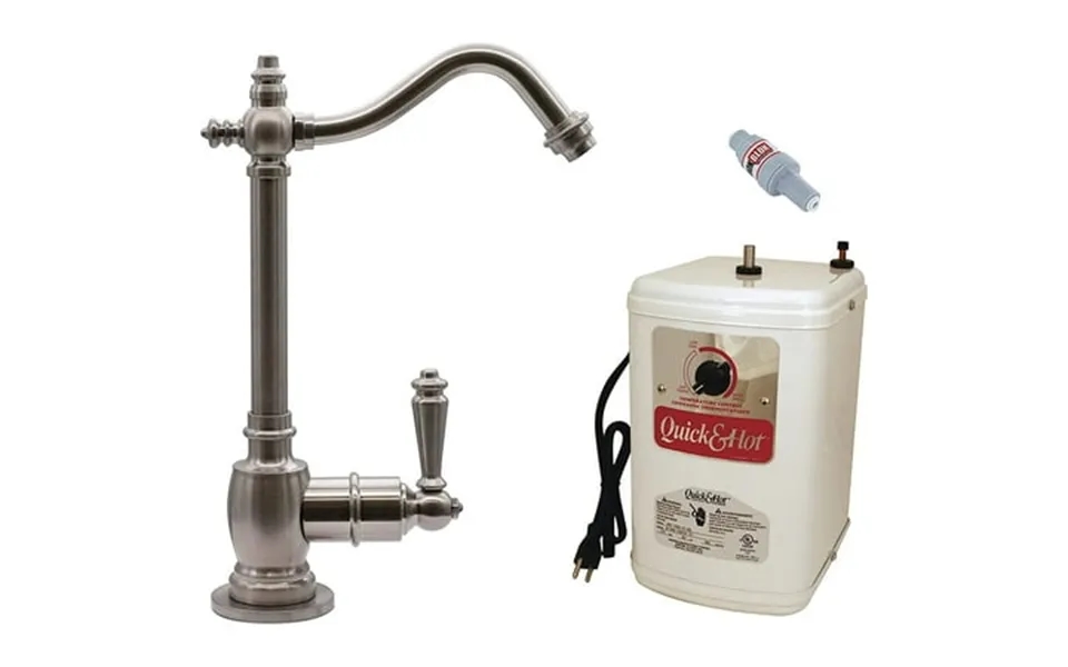 Westbrass Victorian 9 1-handle Hot Water Dispenser Faucet With Heat Tank Satin Nickel