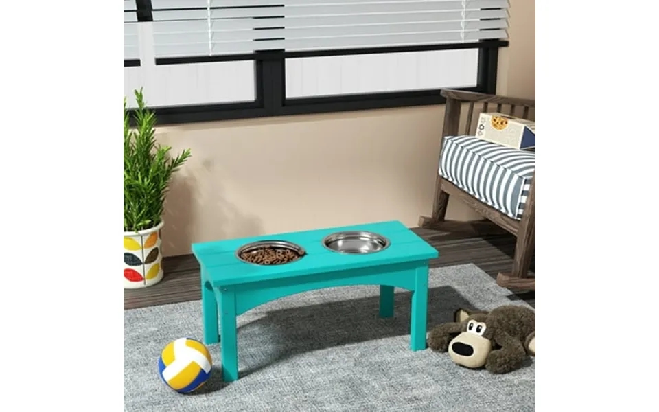 Westintrends Elevated Modern Pet Stand Feeder For Cats & Dogs Puppy Removable Stainless Steel Bowls Uv And Weather Resis