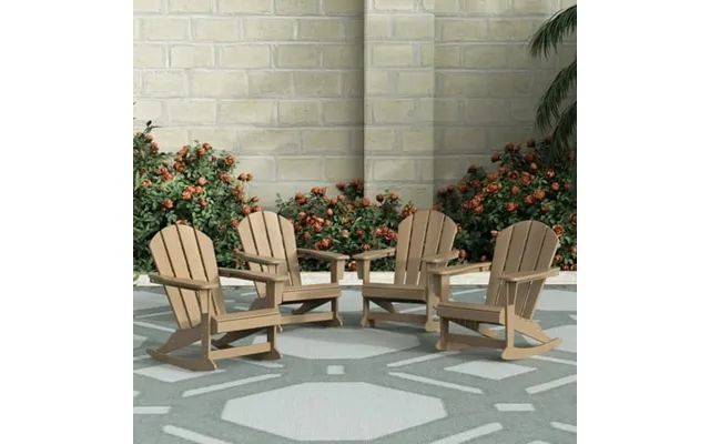 Westintrends Malibu Outdoor Rocking Chair Set Of 4 All Weather Resistant Poly Lumber Classic Porch Rocker Chair 350 Lbs  product image