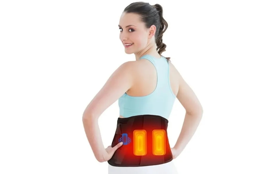 Wfun Cordless Heating Pad With Massager Heated Waist Massage Belt For Women Back Relief