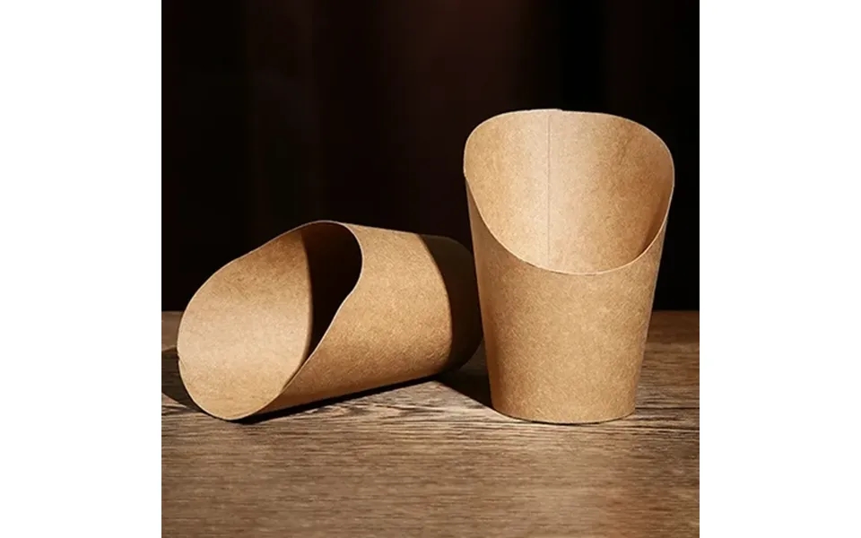 Whamvox Kraft Paper Fries Cups Charcuterie For Popcorn French Holder Fry