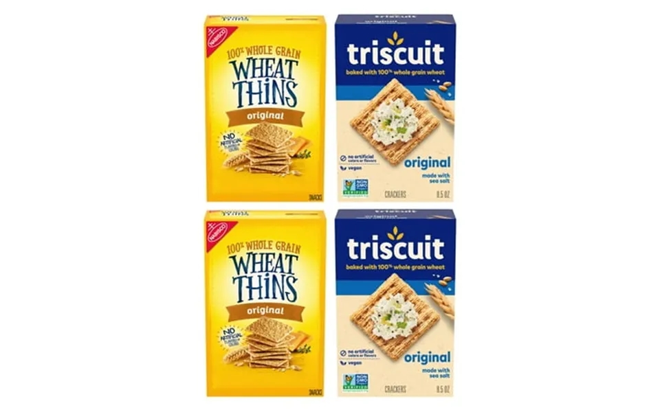 Wheat Thins Original And Triscuit Original Crackers Variety Pack 4 Boxes