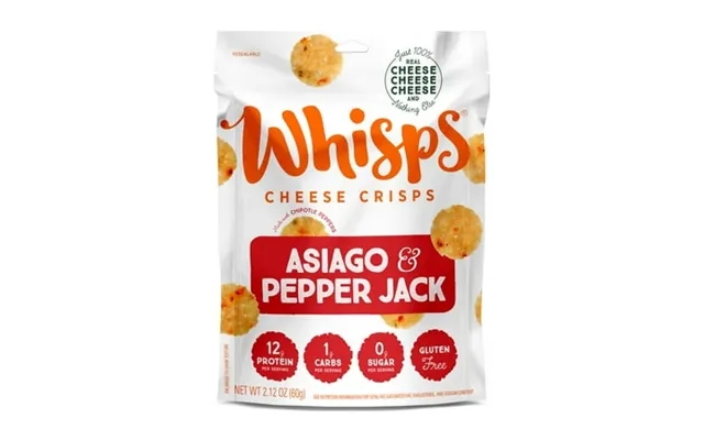 Whisps Asiago Pepper Jack Cheese Crisps Keto Friendly Snacks 2 product image