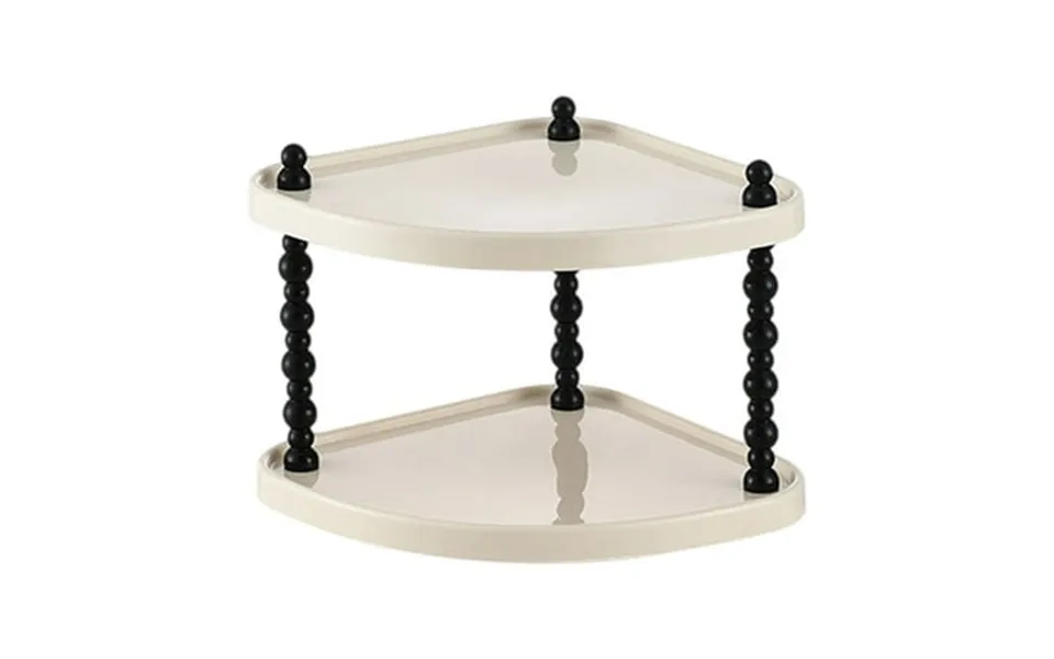 White Cream Storage Shelf Multi Layer Desktop Organizer For Mugs D Asf55