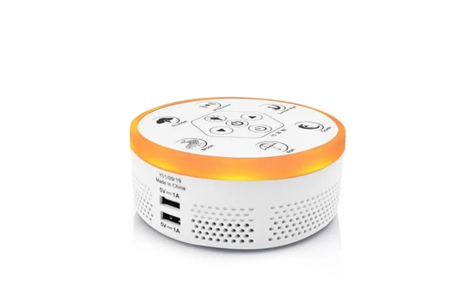 White Noise Sound Machine For Adults Kids And Babies. 4 In 1 6 Natural Sounds 2 Usb Ports Timer 2 Night Light Modes