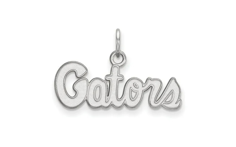 White Sterling Silver Charm Pendant Florida Ncaa University Of 14 Mm 23