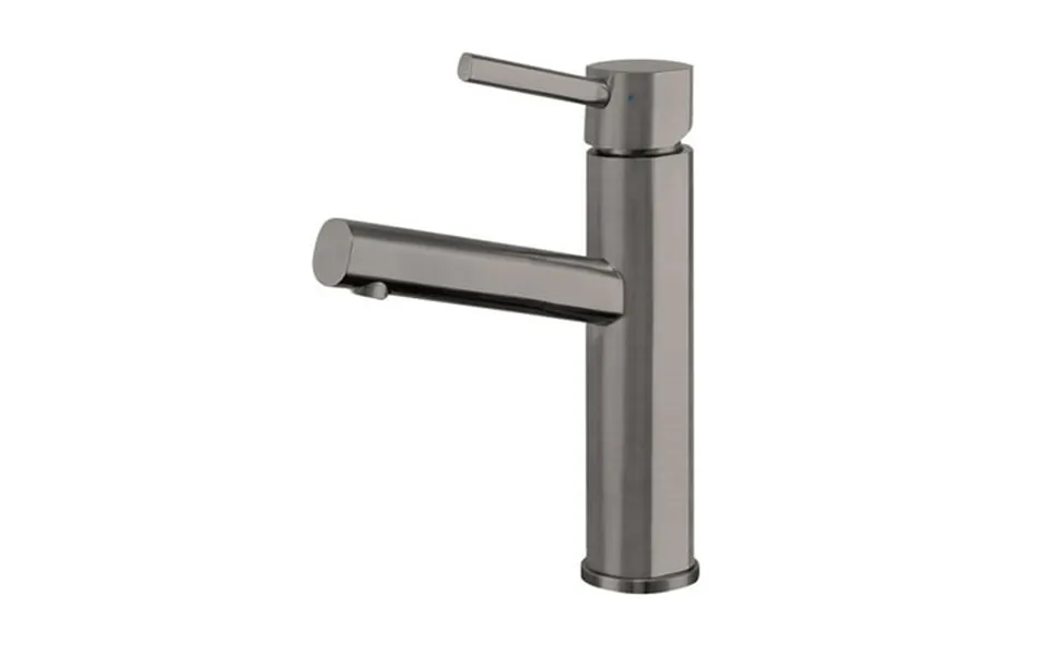 Whitehaus Collection Waterhaus Stainless Steel Elevatied Lavatory Faucet Gun Metal Metallic Finish