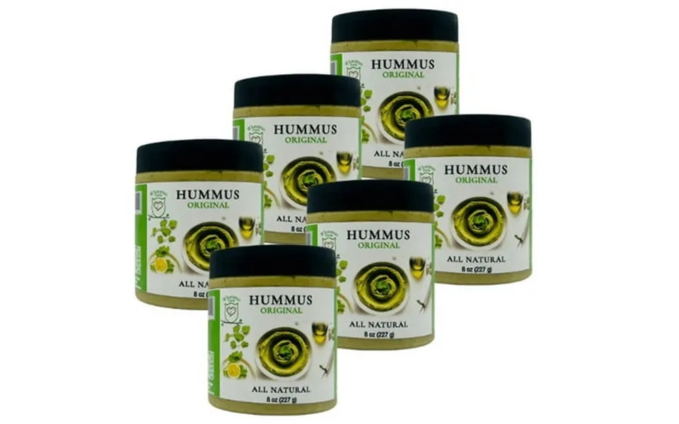 Whoomus All Natural Gourmet Hummus - Bold Original Flavor 8oz 6 Pack