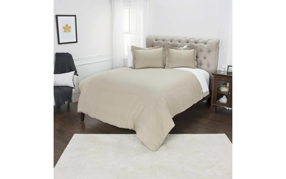 Wildon Home Cherrilyn Duvet Cover Queen Beige