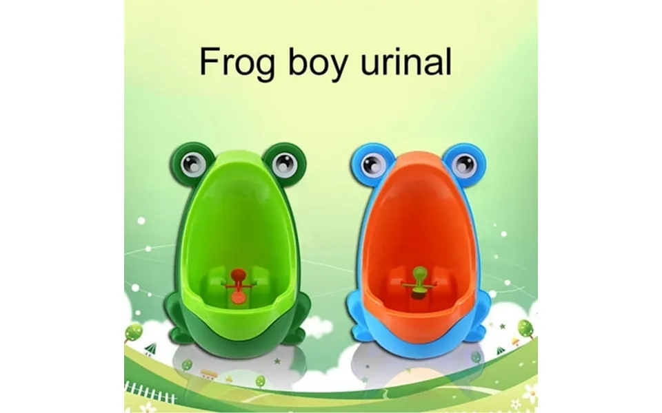Wilitto Cartoon Frog Bathroom Kids Toddler Potty Toilet Training Pee Trainer Boys Urinal Yellow And Orange