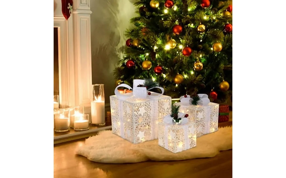 Winado Lighted Gift Boxes Decorations Christmas Tree Gift Boxes For Christmas Holiday Decor Yard Home