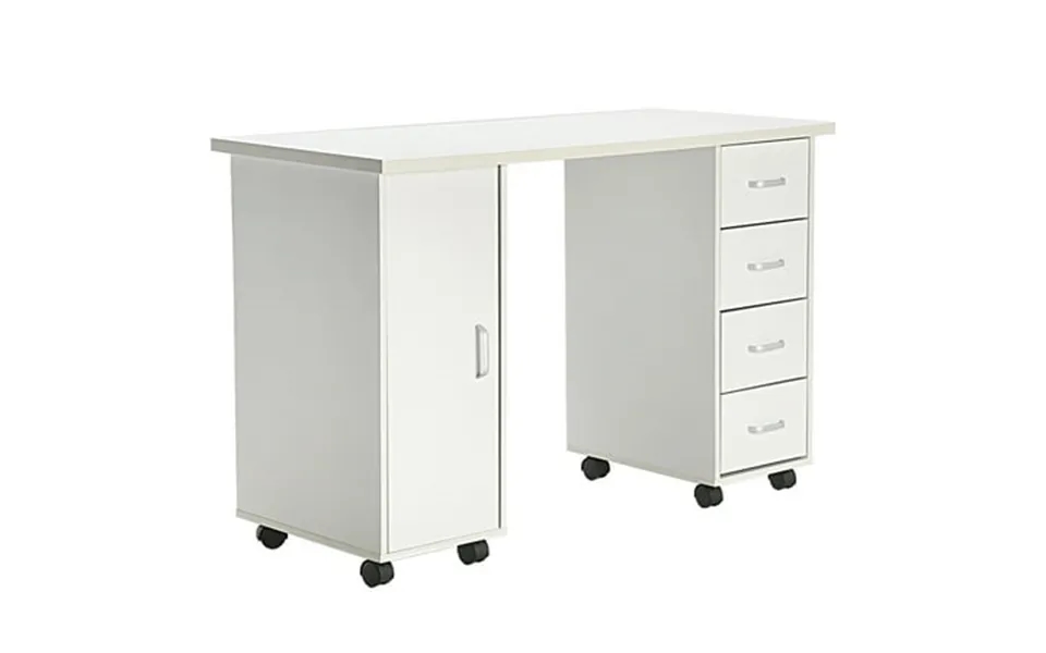 Winado Nail Table Hand Portable Manicure Station Desk Spa Beauty Salon Technician Table With Drawers White