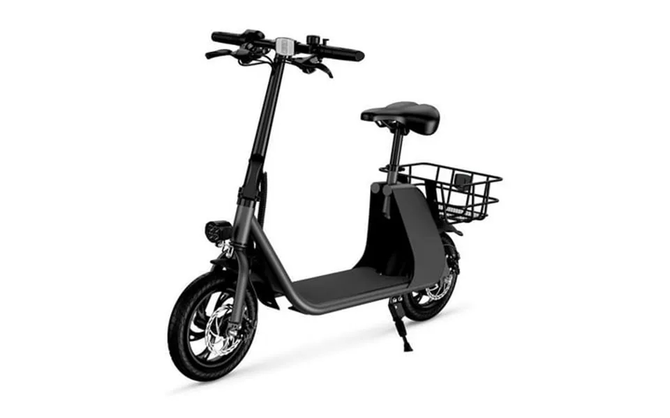 Windhorse C2-blk Urban Cruiser 450w Brushless Motor Foldable Electric Scooter For Adults With Seat And Carry Basket Blac