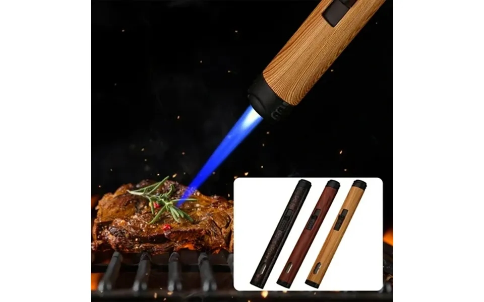 Windproof Blue Flame Lighter Multi-purpose Lighter Visible Oil Window Adjustable Flame Size Refillable Butane Gas Suitab