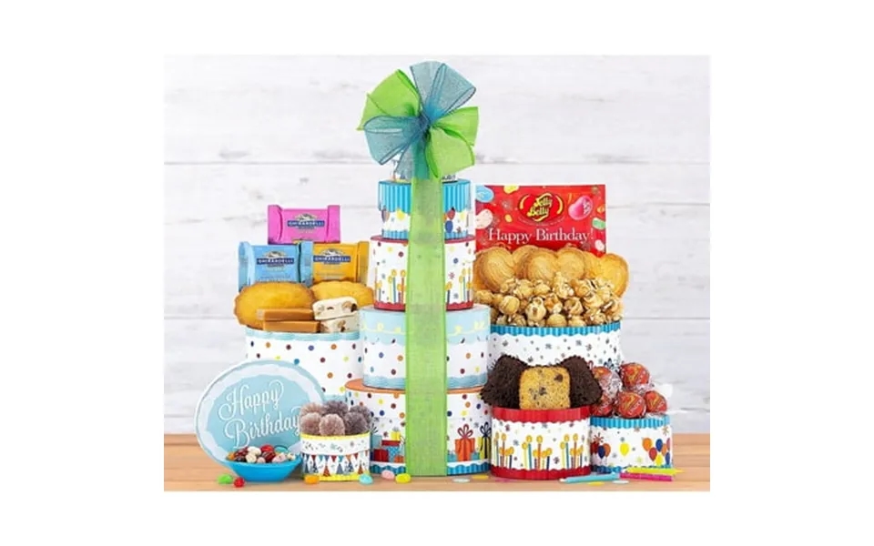 Wine Country Gift Baskets Make A Wish Gift Tower Gourmet Birthday Snacks Cakes
