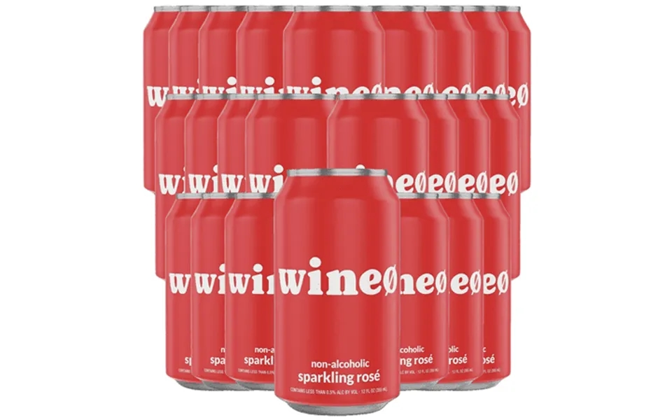 Wineo Non - Alcoholic Rosé Wine 24 Pack Refreshing Sparkling Delight