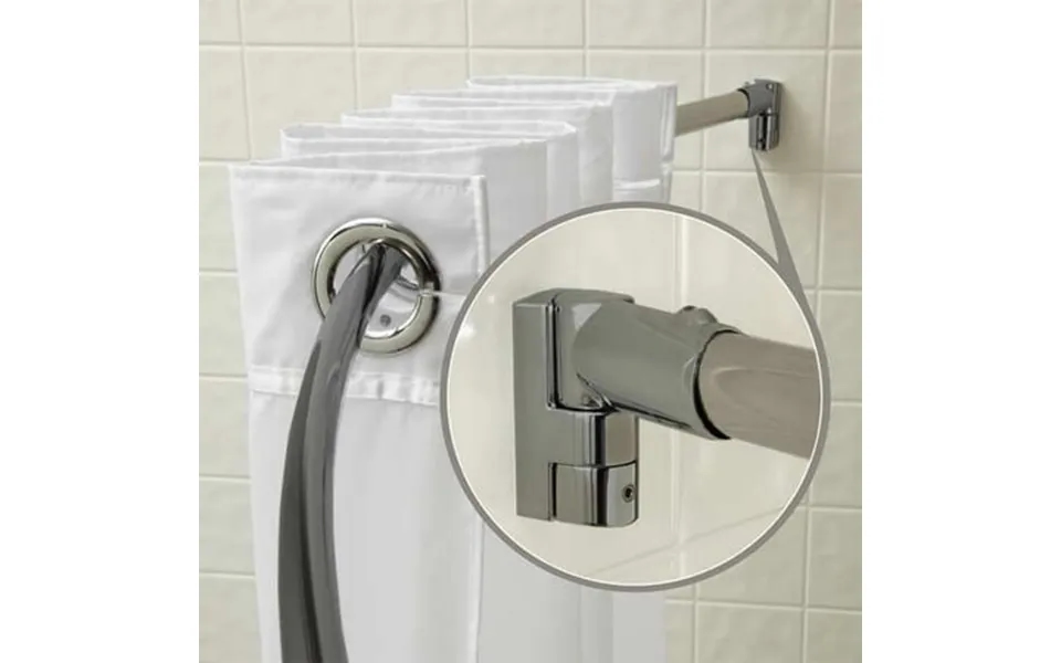 Wingits Curved Shower Rod 57 3 4 In L Satin Pk6 Wocsn5sp