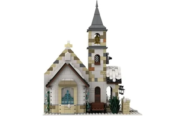 Winter Country Church Modular Model For Church Of The Nativity Building Blocks Toys Set Modular Church Architecture Set  product image