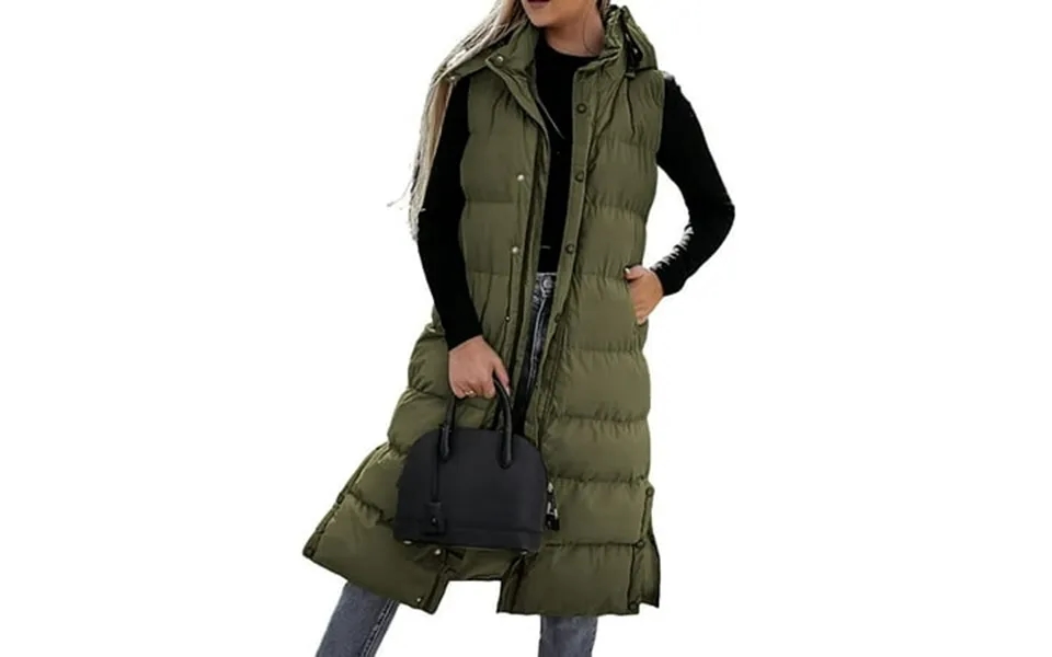 Winter Fashion Women Sleeveless Dawn Jacket Female Warm Solid Long Vest Coat