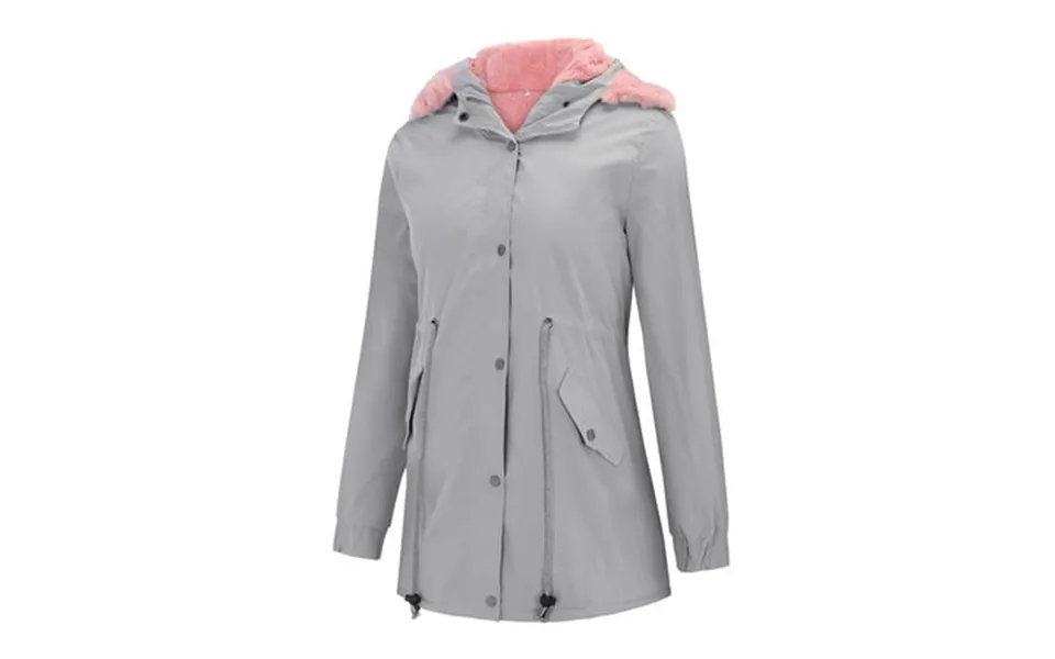 Winter Lining Overcoat Coat Womens Retro Windbreakers Warm Jacket Ladies Thick Long Rain Coats For Plus Size Women Hoode