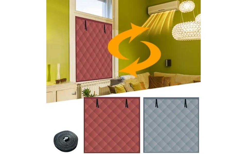 Winter Non-perforated Thermal Insulation Cotton Curtains Thickened Home Magnetic Suction Windshield Windproof Cold Warm