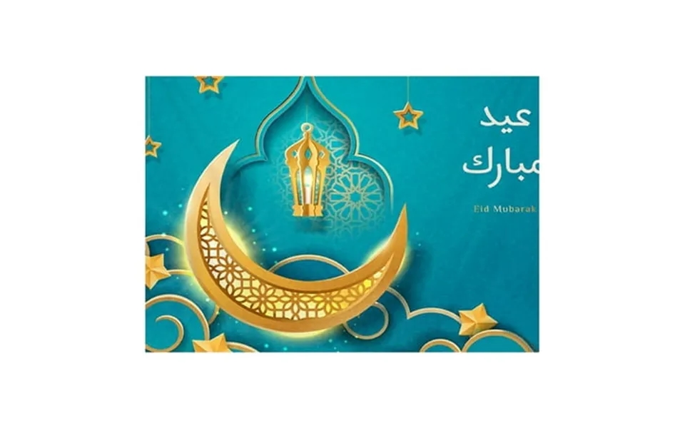 Wjsxc Ramadan And Eid Photography Vinyl Photo Background Prop Gift Sky Blue S