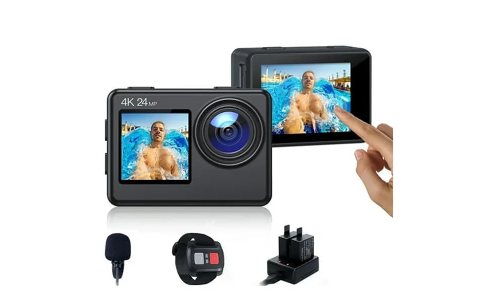 Wolfang Ga200 Fast Motion 4k 24mp Action Camera Black