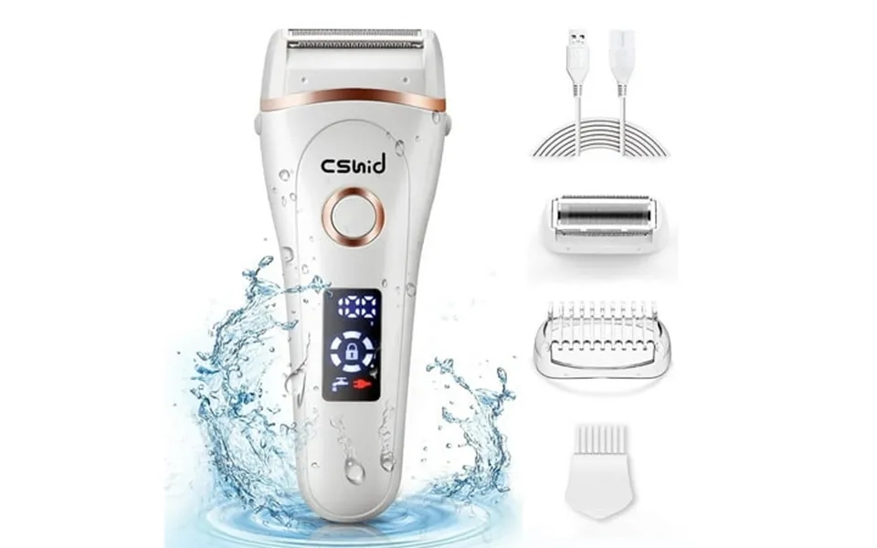 Women Electric Shaver 3 In 1 Wet & Dry Painless Hair Removal Ipx6 Waterproof Lady Electric Razor Cordless Facial Body Ep