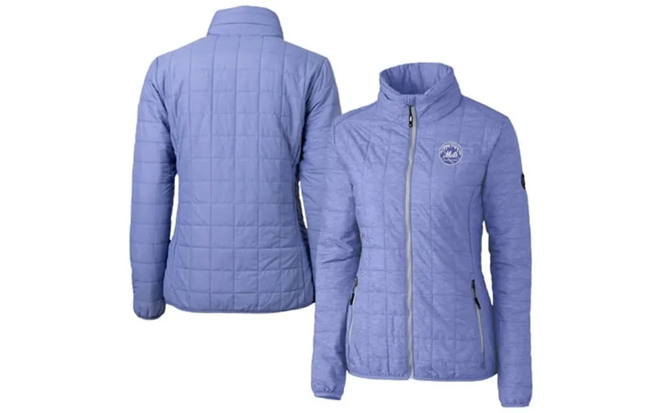 Women S Cutter & Buck Purple New York Mets Rainier Primaloft- Eco Insulated Full-zip Puffer Jacket