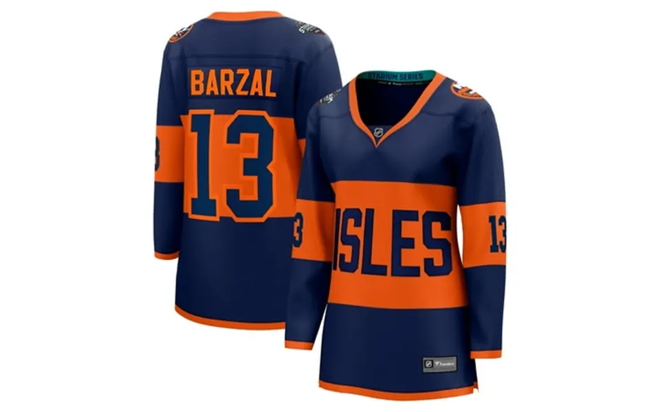Women S Fanatics Mathew Barzal Navy New York Islanders 2024 Nhl Stadium Series Breakaway Player Jersey