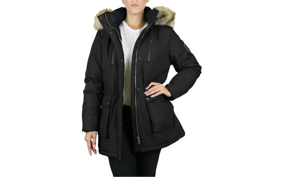 Women S Heavyweight Parka Jacket With Detachable Hood