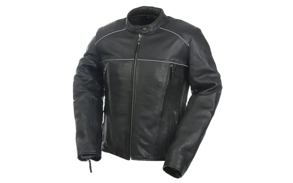 Women S Mossi Journey Leather Jacket Black Ladies Motorcycle Riding Coat