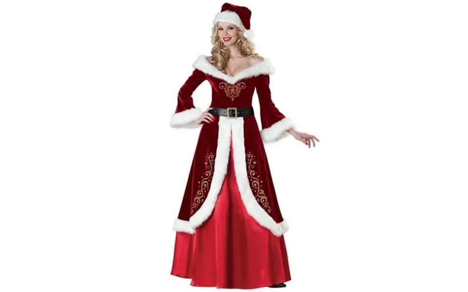 Women S Mrs. Santa Claus Costume Plus Size Santa Helper Dresses With Hats