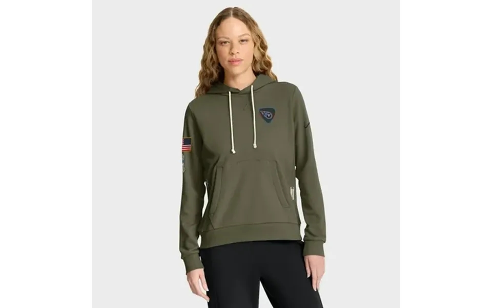 Women S Nike Olive Tennessee Titans 2025 Salute To Service Sideline Standard Issue Dri-fit Hoodie