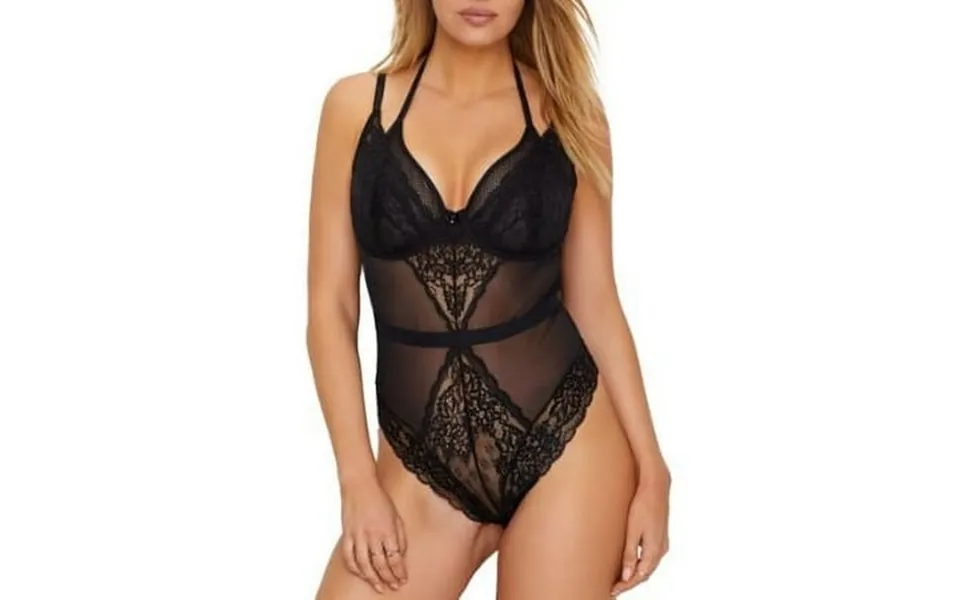 Women S Pour Moi 11810 Contradiction Suspense Underwire Bodysuit Black 38ff