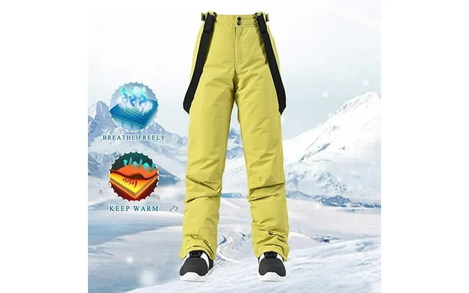 Womens Snow Pants Clearance Yanyanz Women S Insulated Bib Overalls Solid Color Suspenders Trousers Thermal Leggings For