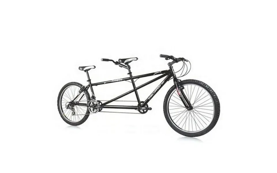 Wonder Wheels 26 In. Tandem Shimano 21 Speed Bicycle Bike Steel Frame Alloy Rims 36 H - Black