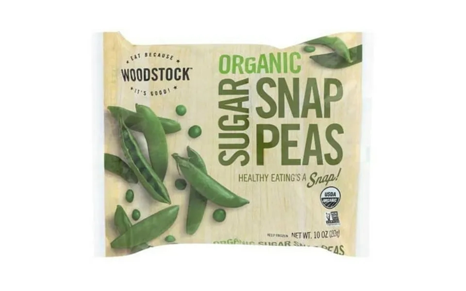 Woodstock Farms Organic Sugar Snap Pea 10 Ounce -- 12 Per Case