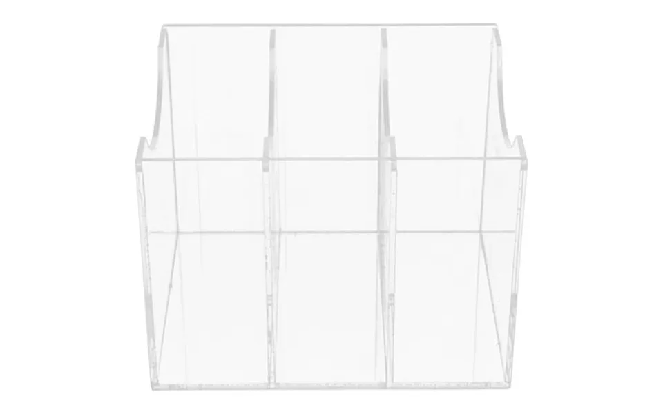 Worgeous Belt Tie Organizer 3-compartment Desktop Makeup Organizer Holder Lipstick Display Storage Case Household Access