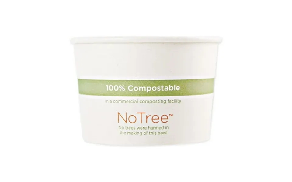World Centric S 16 Oz Notree Paper Bowl - Plant Fiber Paper