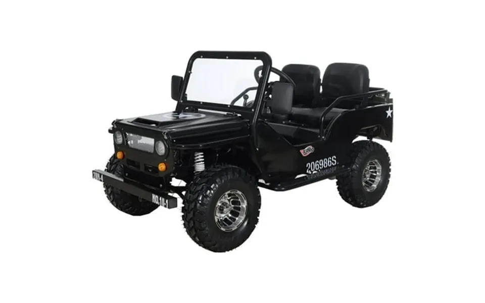 X-pro 125cc Jeep Go Kart 3-speed Semi-automatic Transmission W Reverse Big 18 Aluminum Rim Wheels