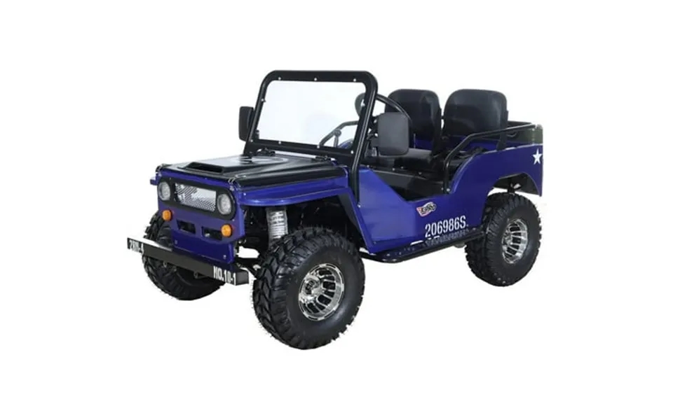 X-pro 125cc Jeep Go Kart 3-speed Semi-automatic Transmission W Reverse Big 18 Aluminum Rim Wheels