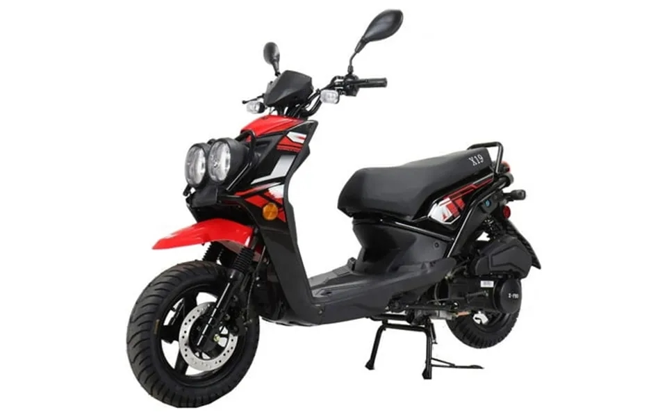 X-pro Brand New 150cc Gas Moped Motorcycle 12 Aluminum Wheels Electric Kick Start Dual Headlights